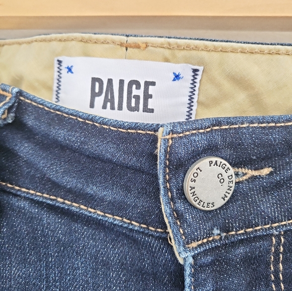 PAIGE Skyline Ankle Cuffed Low Rise Jeans Size 29 - Picture 4 of 10